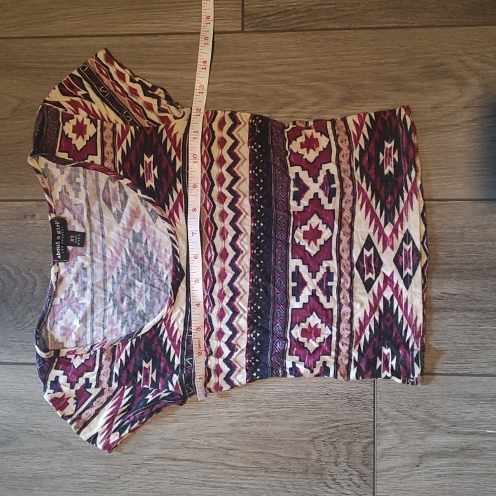 Tribal Print Crop Top